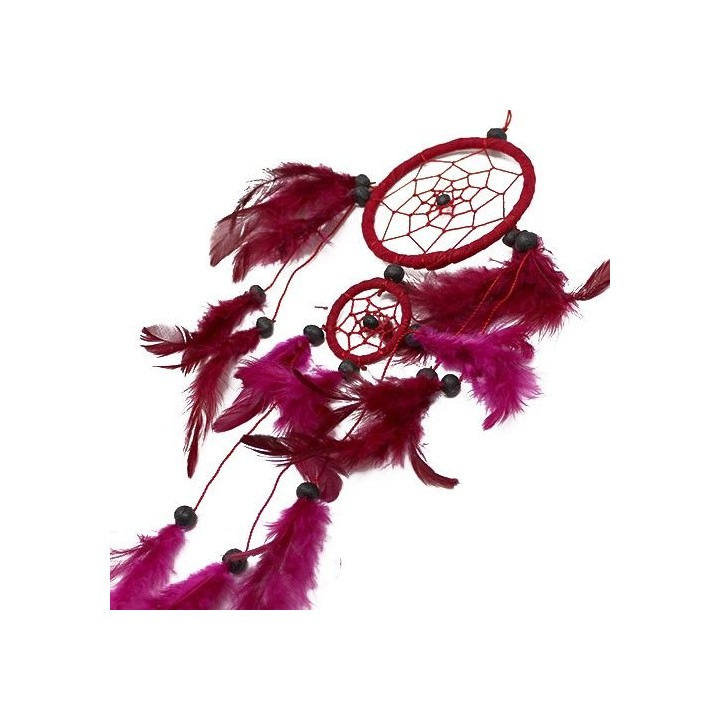 Bali Dreamcatchers - Medium Round - Black/White/Red - zdjęcie produktu