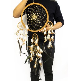 Bali Dreamcatchers - XLarge Round - Cream/Coffee/Choc - zdjęcie produktu