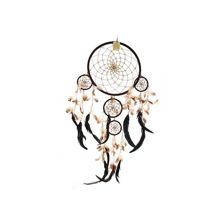 Bali Dreamcatchers - XLarge Round - Cream/Coffee/Choc - zdjęcie produktu