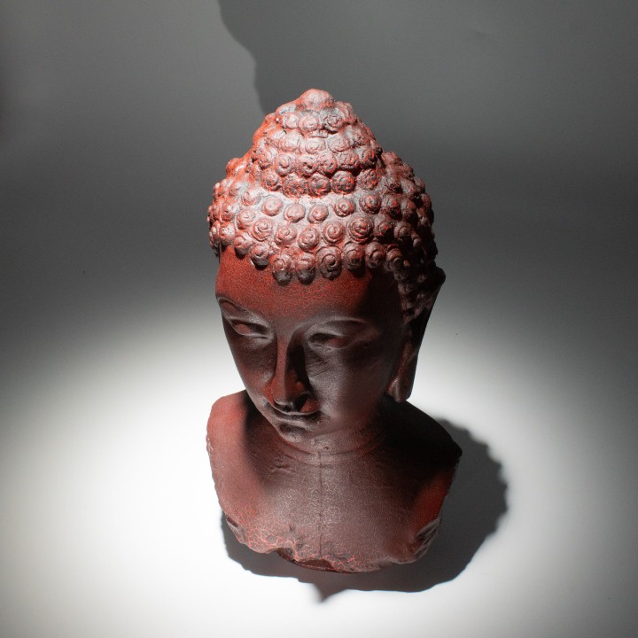 Buddha Bust Lamp Molton Lava - Oval Stand - zdjęcie produktu