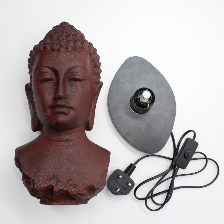 Buddha Bust Lamp Molton Lava - Oval Stand - zdjęcie produktu