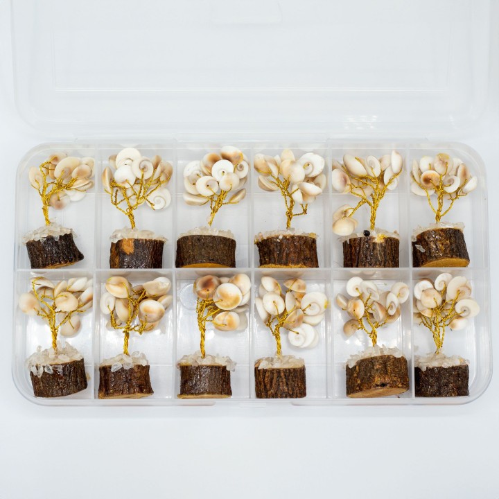 Small Gomati Chakra Circle Stone Trees - 15 stones - zdjęcie produktu