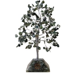 Gemstone Tree with Orgonite Base - 320 Stones - Moss Agate - zdjęcie produktu