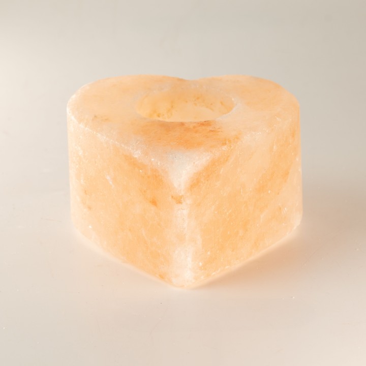Salt Candle Holder - Med Heart - zdjęcie produktu