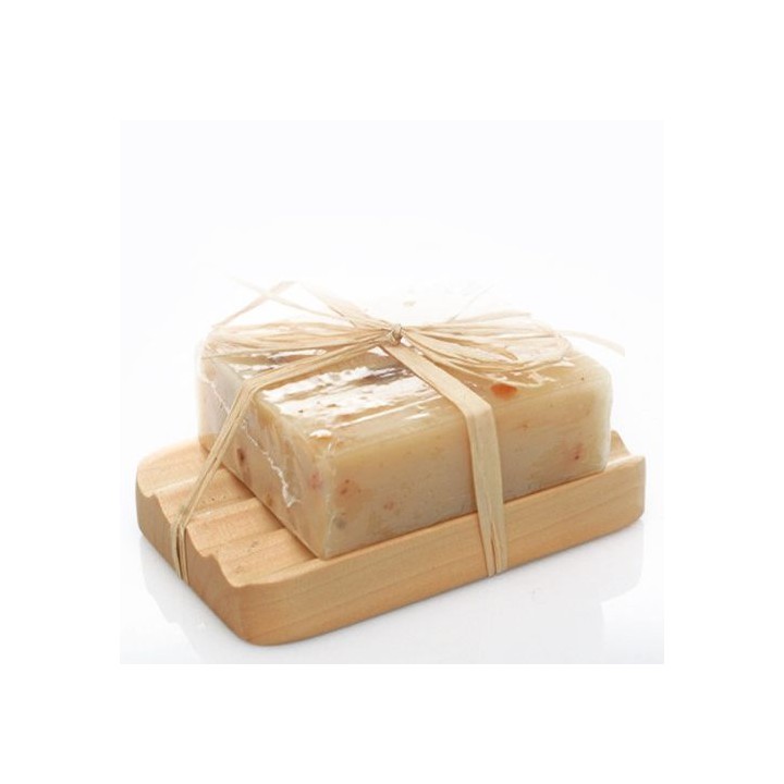 Hemu Wood Soap Dish - Corrugated - zdjęcie produktu