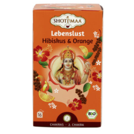 Herbata na 2 Czakrę Sakralna Svadisthana (In the Mood: hibiskus pomarańcza i pieprz) 16 torebek Shoti Maa - zdjęcie produktu