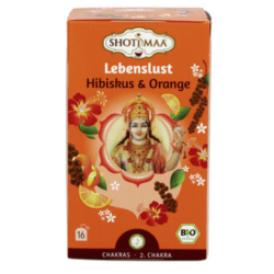 Herbata na 2 Czakrę Sakralna Svadisthana (In the Mood: hibiskus pomarańcza i pieprz) 16 torebek Shoti Maa