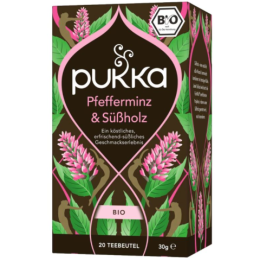 Herbata Mięta pieprzowa i lukrecja 20 organicznych torebek Pukka - zdjęcie produktu
