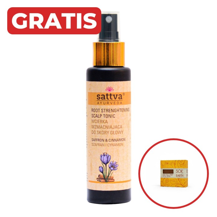 SATTVA WCIERKA SZAFRAN I CYNAMON 100ML + gratis mydło