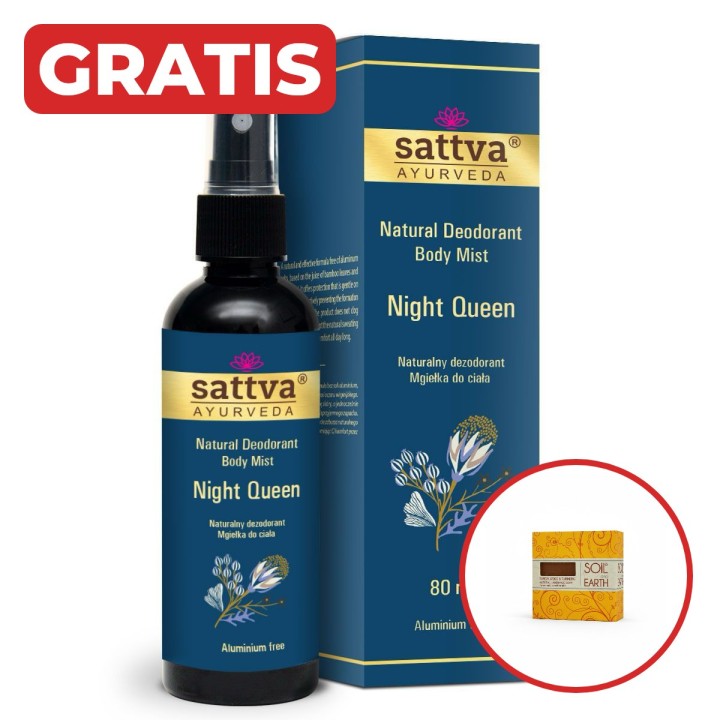 SATTVA NATURALNY DEZODORANT NIGHT QUEEN 80 ML + gratis mydło