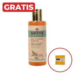 Szampon do włosów Miód i Migdał 210ml Sattva + gratis mydło