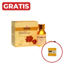 SATTVA ROSE GOLD OIL FACE SERUM 15ML + gratis mydło