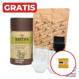SATTVA HENNA JASNY BRĄZ 150 g. + gratis mydło