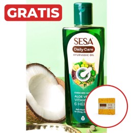 Ajurwedyjski Olejek do Włosów Aloe Vera, Wit E & 6 Herbs (Daily Care Ayurvedic Oil) 100ml SESA + gratis mydło