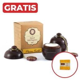 Perfumy w szkatułce z drzewa różanego DRZEWO SANDAŁOWE 6g Song of India + gratis mydło