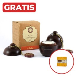 Perfumy w szkatułce z drzewa różanego AMBRA 6g Song of India + gratis mydło