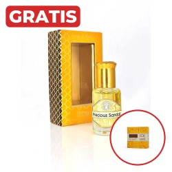 Olejek perfumowany roll on Drzewo Sandałowe 10 ml Luxurious Veda Song of India + gratis mydło