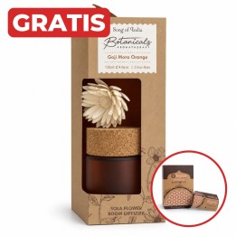 Dyfuzor Zapachowy z Kwiatem Sola Goji Moro Orange BOTANICAL 120ml + gratis stożki