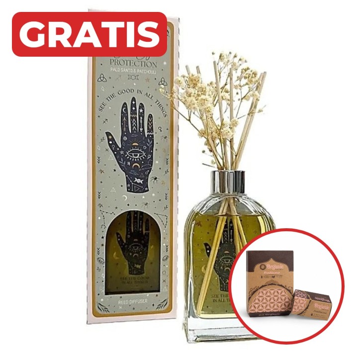 Dyfuzor Zapachowy Celestial Magic Palo Santo Paczula z Patyczkami 120ml + gratis stożki