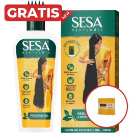 Olejek do włosów Sesa 180ml ajurwedyjska receptura Z wygodnym aplikatorem! + gratis mydło