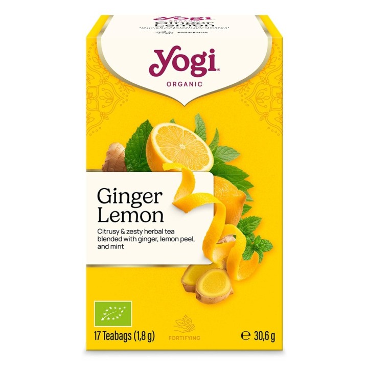 GINGER LEMON Imbirowo-cytrynowa BIO YOGI TEA - zdjęcie produktu