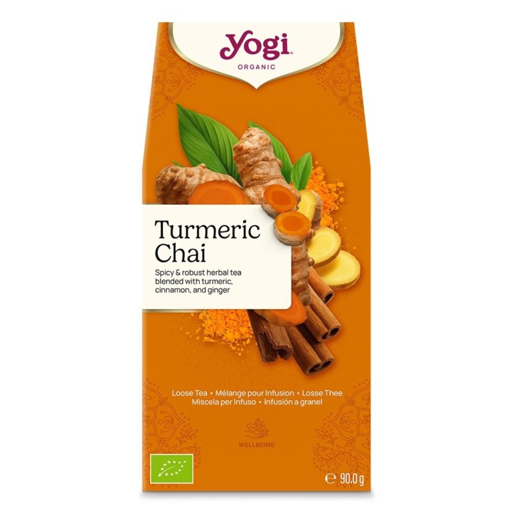 TURMERIC CHAI Czaj z kurkumą, sypana BIO YOGI - zdjęcie produktu
