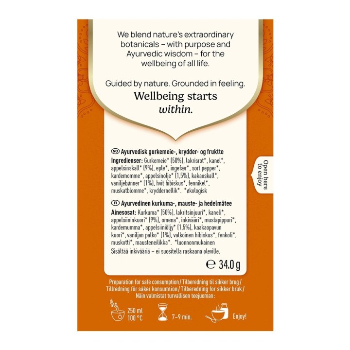 Herbata z Kurkumą i Pomarańczą Bio Yogi Tea - zdjęcie produktu