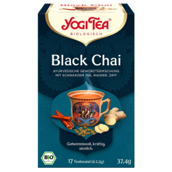 Herbata Czarna Black Chai z Imbirem i Cynamonem BIO 17 torebek YOGI TEA
