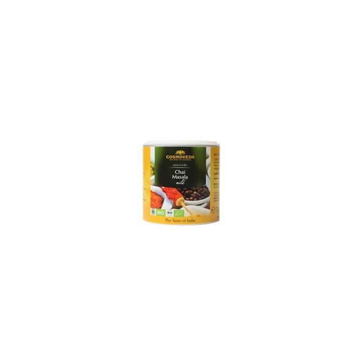 Masala Chai Organic mieszkanka przypraw do indyjskiej herbaty  ORGANICZNA 80g Cosmoveda