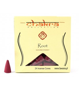 Kadzidła stożkowe ROOT na 1 czakrę 24 sztuki Song of India