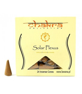 Kadzidła stożkowe SOLAR na 3 czakrę 24 sztuki Song of India