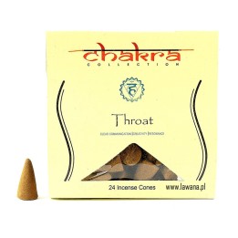 Kadzidła stożkowe THROAT na 5 czakrę  24 sztuki Song of India 