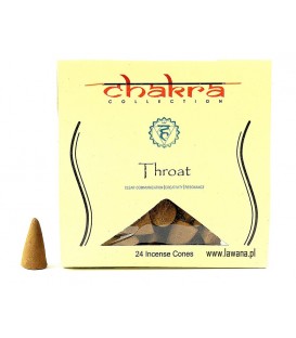 Kadzidła stożkowe THROAT na 5 czakrę 24 sztuki Song of India