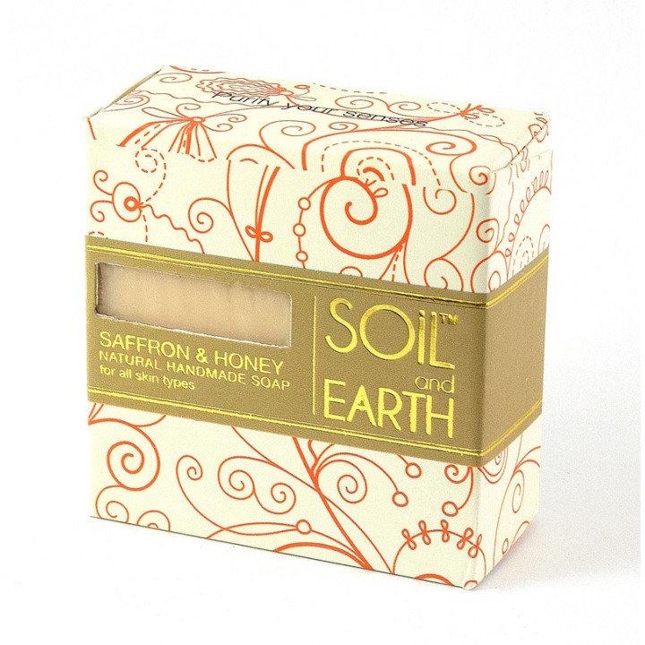 Naturalne Mydło Szafran i Miód 100g Soil&Earth - uelastycznia i odmładza