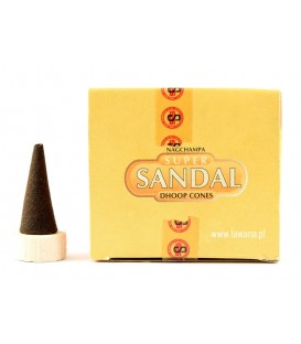 Stożkowe kadzidła sandałowe 12 sztuk Nag Champa