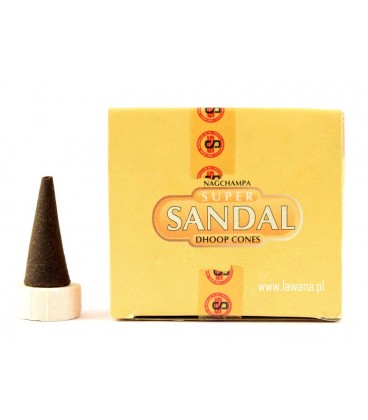 Stożkowe kadzidła sandałowe 12 sztuk Nag Champa - zdjęcie główne produktu