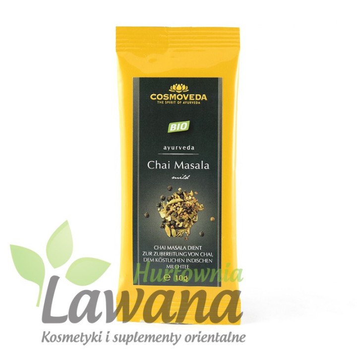 Masala Chai Organic mieszkanka przypraw do indyjskiej herbaty 10g Cosmoveda