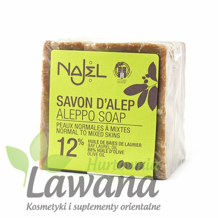 Mydło oliwkowo-laurowe Aleppo 200g (12% oleju laurowego) Najel 