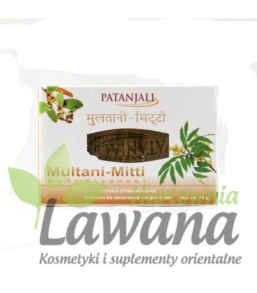 Ajuwerdyjskie mydło z glinką Multani-Mitti 75g PATANJALI - każdy typ skóry