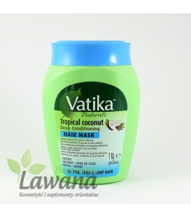 Maska do włosów tropikalny kokos - zwiększająca objętość 1kg Vaitika Dabur