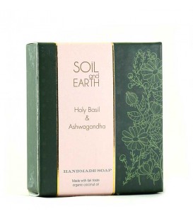 Mydło Orientalne 100% VEGAN ŚWIĘTA BAZYLIA TULSI 100g Soil & Earth chroni skórę i nawilża
