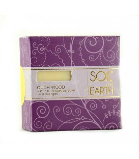 Ręcznie robione w Indiach mydło 100% VEGAN OUDH WOOD (drewno agarowe) 100g Soil & Earth Arabska Drzewna Nuta