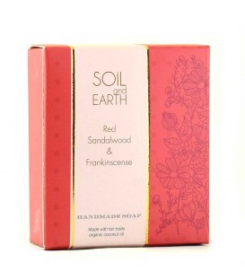SOIL AND EARTH HANDMADE SOAP- RED SANDALWOOD 