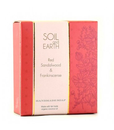 SOIL AND EARTH HANDMADE SOAP- RED SANDALWOOD 