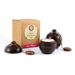 Perfumy w szkatułce z drzewa różanego RÓŻA 6g Song of India