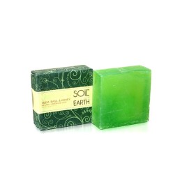 Mydło Naturalne Neem, Tulsi i Miód, 125g, Soil and Earth - cera trądzikowa