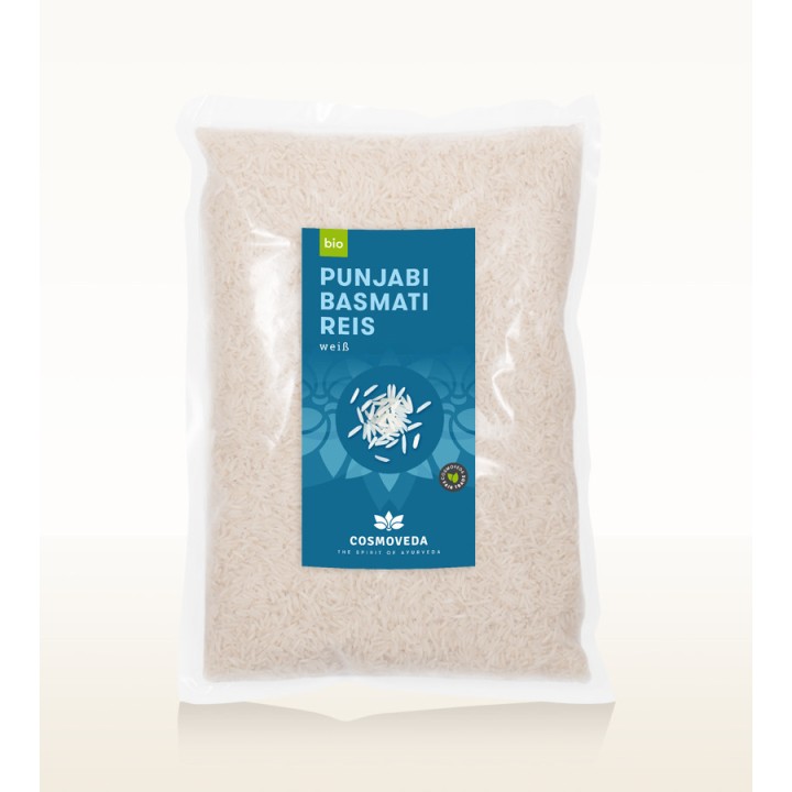 Ryż Basmati Biały Punjabi ORGANICZNY 1kg Cosmoveda