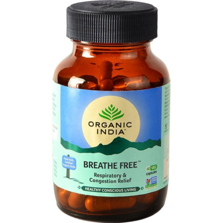 Breathe Free Organic India 60 kaps. suplement diety