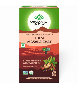Herbata Tulsi Masala Organic India (25 torebek) rozgrzewająca