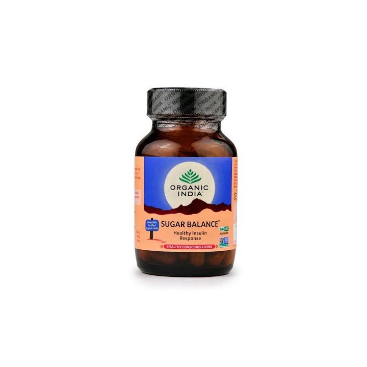 Sugar Balance 60 organicznych kapsułek Organic India - wyreguluj poziom cukru